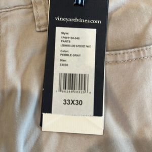 Vineyard vines leeward 5 pocket pant. New with tags 33/30